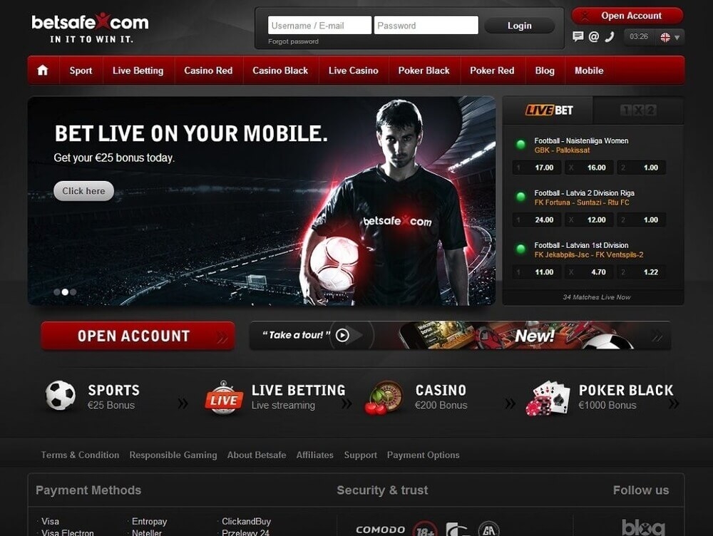 live betting site